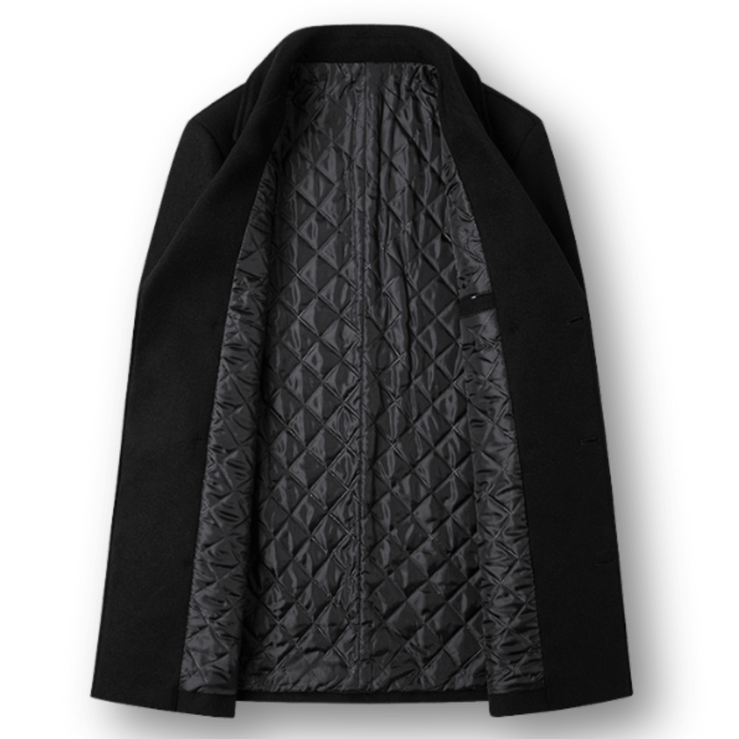 NC. | Abrigo cruzado de lana premium