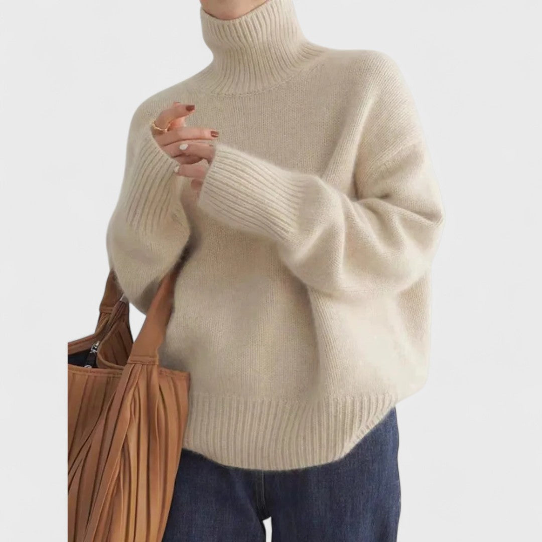NC. | Jersey de cuello alto cashmere