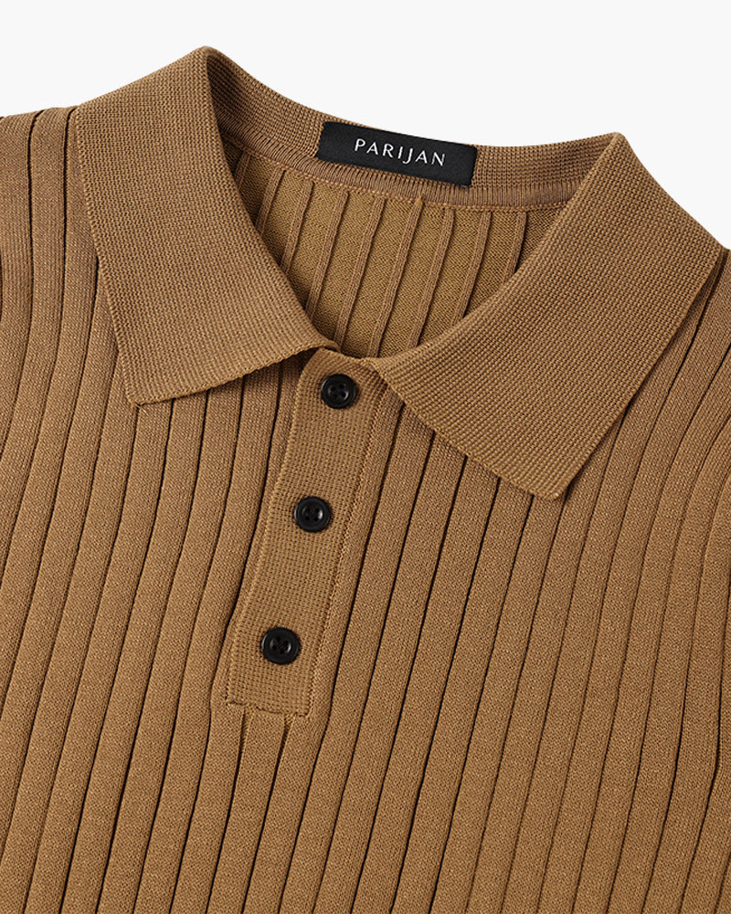 NC. | Polo de algodón acanalado